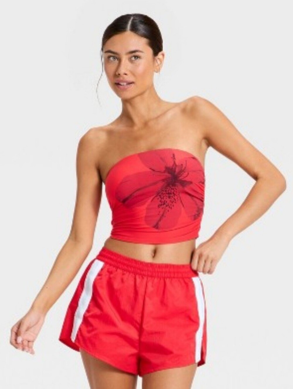 Women's Bandeau Support Top - JoyLab" Red L